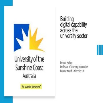 Building digital capability across the university sector