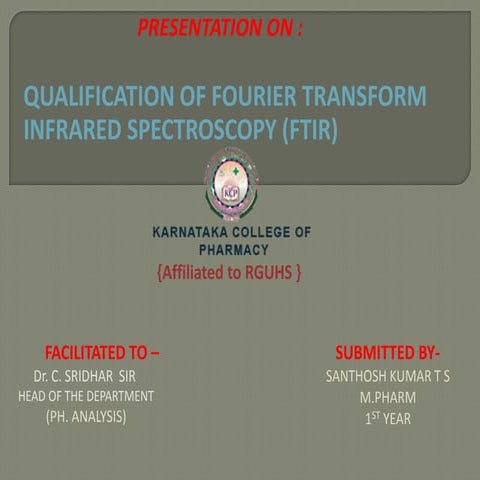 Validation of IR instrument