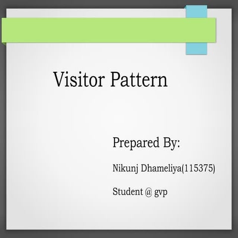 Visitor pattern