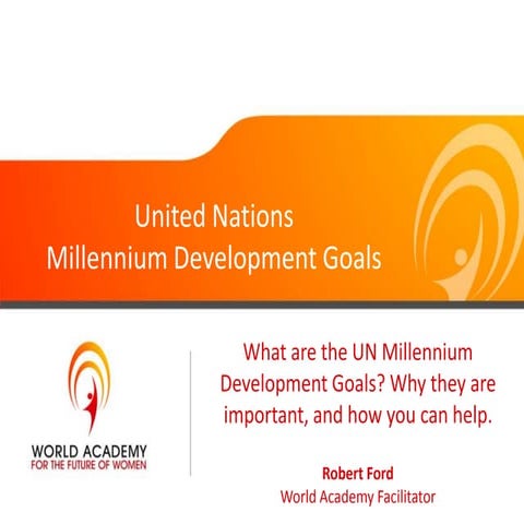 Wafw   millennium development goals