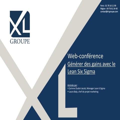 Web-conférence | Générer des gains avec le Lean 6 Sigma