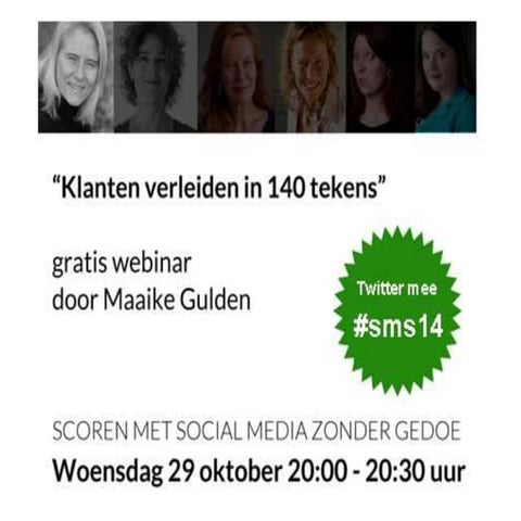 Webinar acquisitie in 140 tekens okt 2014