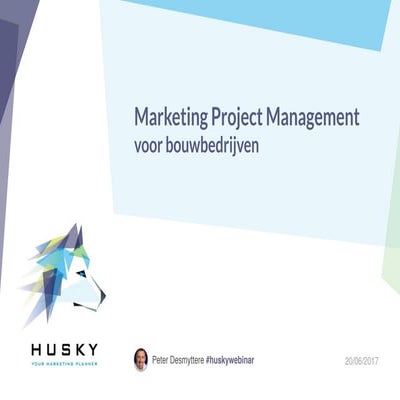 Marketing Project Management voor bouwbedrijven