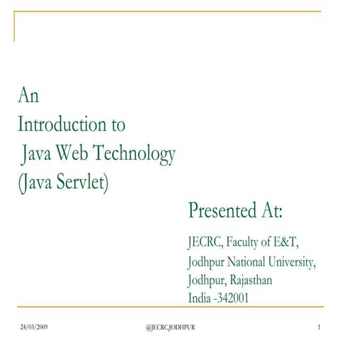 Web Tech   Java Servlet Update1