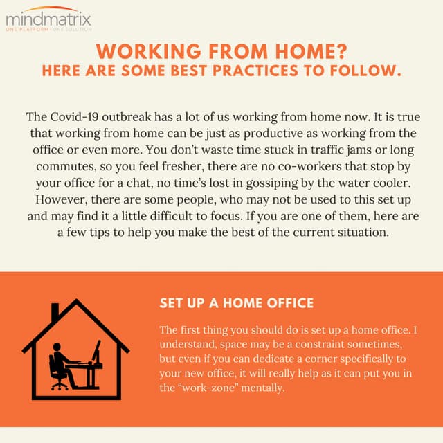 Working from home? Here are some best practices to follow.