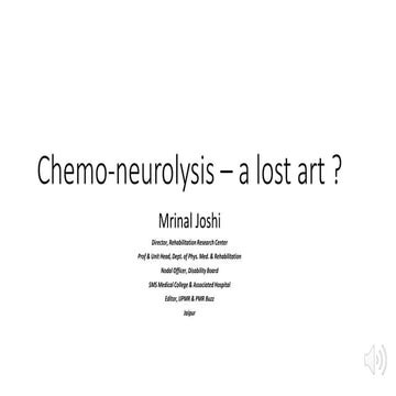 Phenol blocks for spasticity 