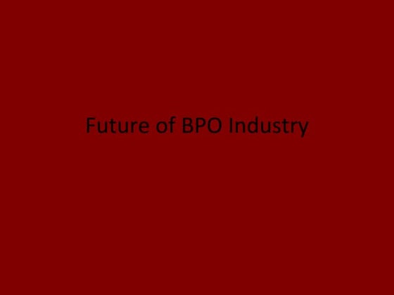 Indian IT & BPO industry