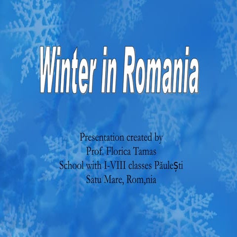 Winter in Romania