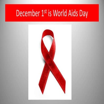 World aids day presentation UCA Farnham