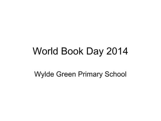 World book Day 2014