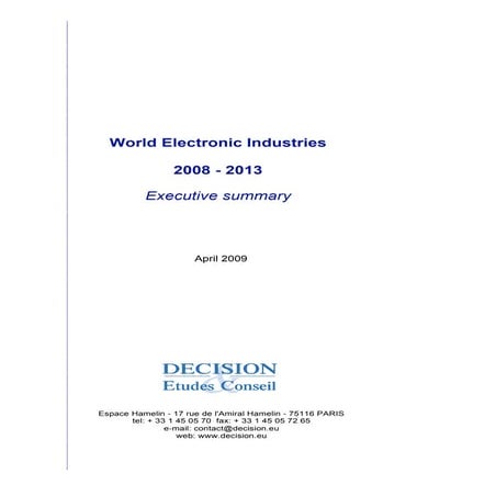 World electronic industry 2008