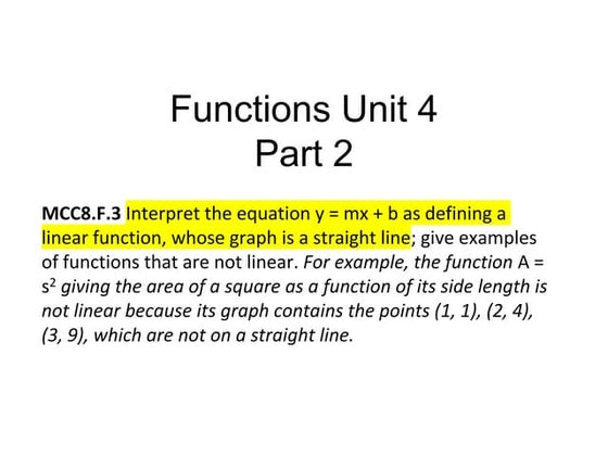 Writing linear functions edmodo