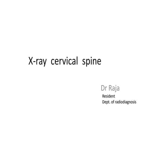 X ray c-spine 