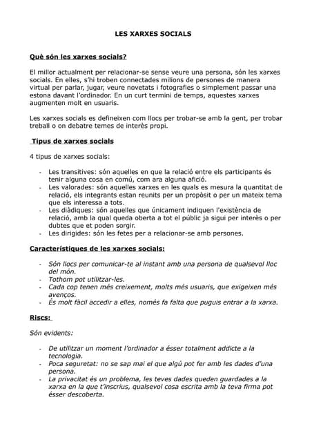 Xarxes Socials