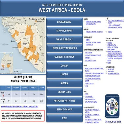 Yale - Tulane Special Report  - West Africa - Ebola  26  AUG 2014