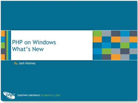 PHP on Windows - What's New