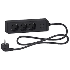 SCHNEIDER РАЗКЛОНИТЕЛ 3 ГНЕЗДА 1.5M АНТРАЦИТ