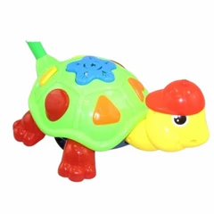 Играчка Ahelos, Костенурка, За бутане, Пластмасова, Зелена