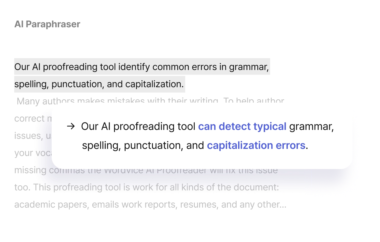 Example of AI Paraphraser