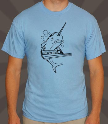 A Narwhale playing a Keytar. Not sure why...don't care. I need this!