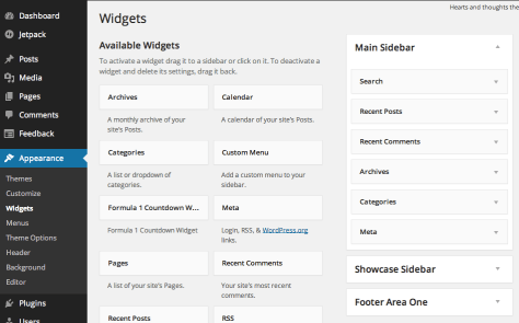 screen shot of the plugin backend
