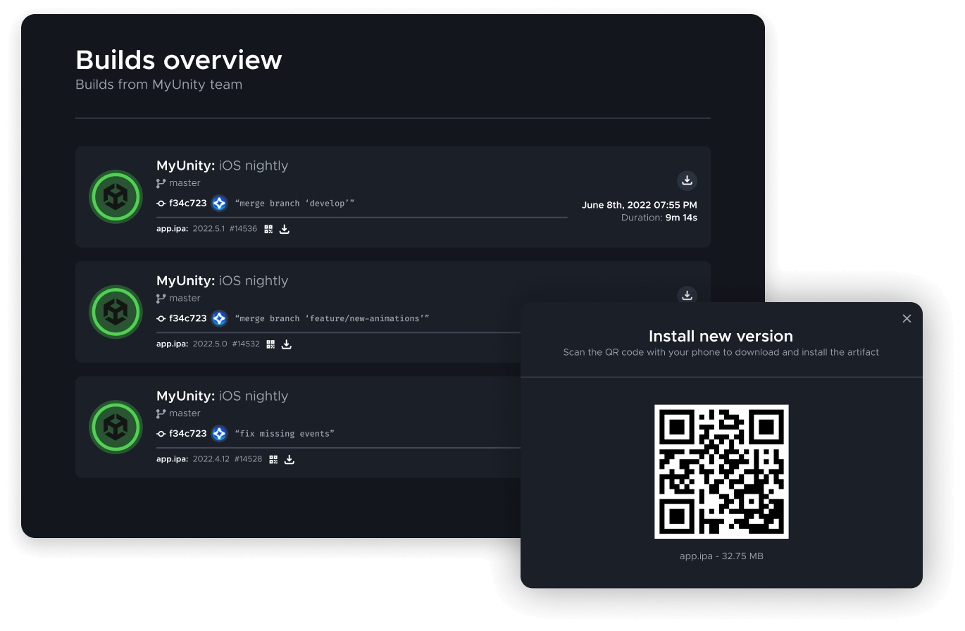 Builds overview