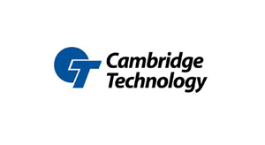 Logo of Cambridge Technology with a stylized CT design in blue next to the company name in black text.