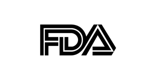 Black FDA logo on a white background.