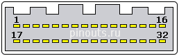 32 pin Nissan Head Unit Additional connector view and layout
