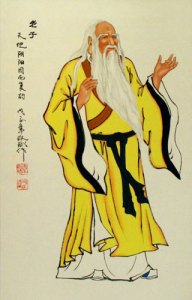 Lao Tzu Scroll painting of Lao Tzu.