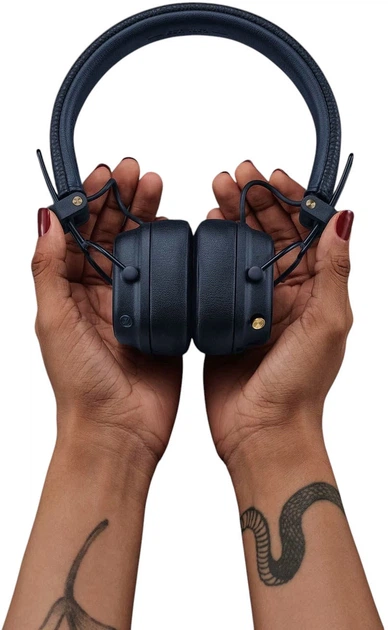 Słuchawki bezprzewodowe Marshall Headphones Major V Midnight Blue (7340055408479) - Zdjęcie 5 Słuchawki bezprzewodowe Marshall Headphones Major V Midnight Blue (7340055408479) - obraz 5