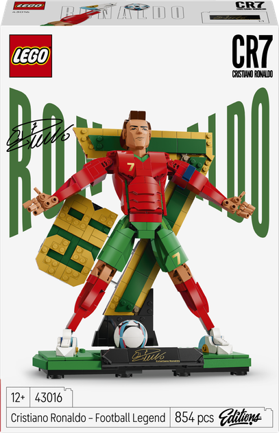 Zestaw klocków LEGO Editions Football Cristiano Ronaldo — piłkarska legenda 854 elementy (43016) - Zdjęcie 1 Zestaw klocków LEGO Editions Football Cristiano Ronaldo — piłkarska legenda 854 elementy (43016) - obraz 1