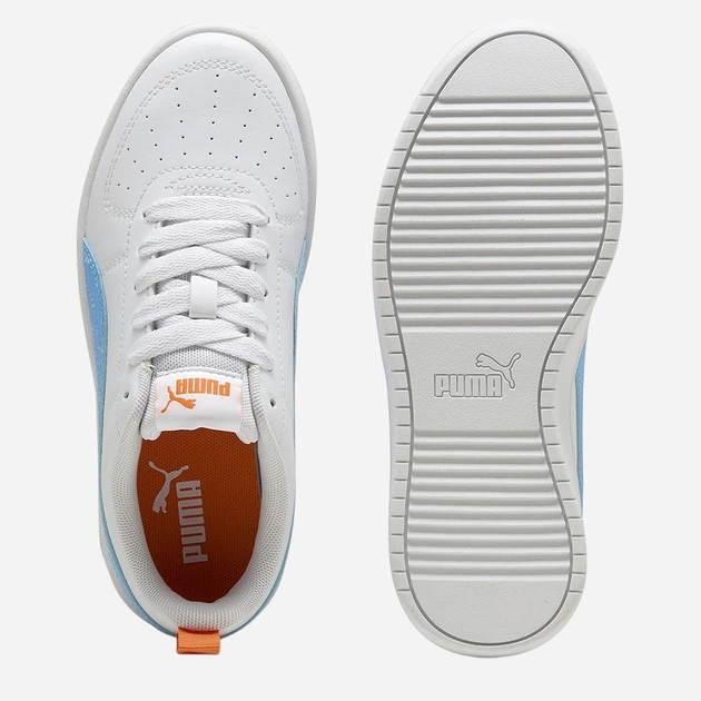 Sneakersy młodzieżowe chłopięce Puma Rickie Jr 38431137 37 (4UK) Biało-jasnoniebieskie (4067983864995) - Zdjęcie 4 Sneakersy młodzieżowe chłopięce Puma Rickie Jr 38431137 37 (4UK) Biało-jasnoniebieskie (4067983864995) - obraz 4