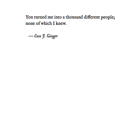 1000 DIFFERNT PEOPLE COCO J GINGER