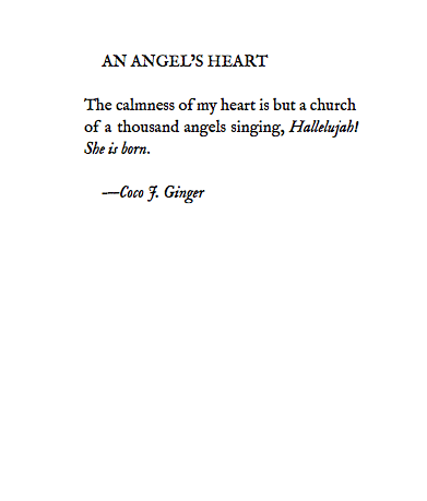 AN ANGEL'S HEART BY COCO J GINGER