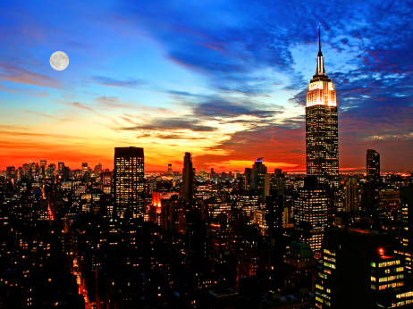 FullMoonSkylineNewYorkTheLongGoodbye