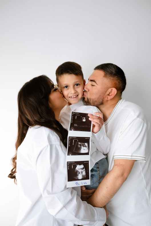 portrait of loving family