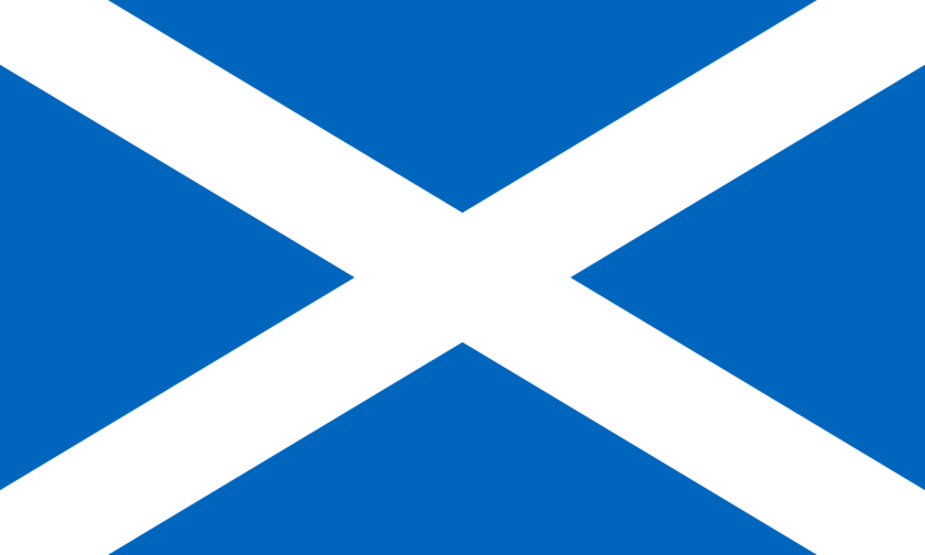 The Scottish flag
