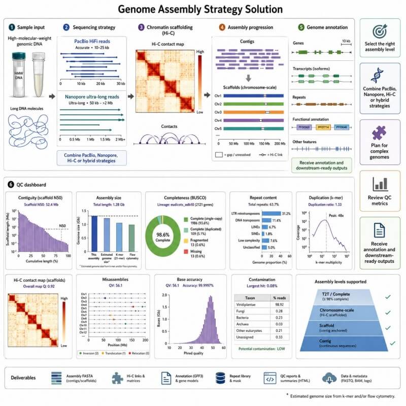 Genome assembly strategy solution overview