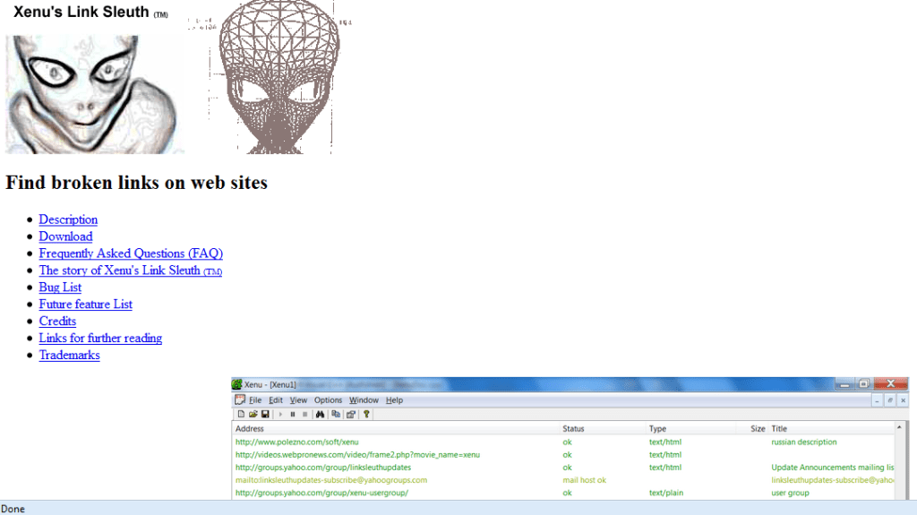 Xenu's Link Sleuth: repair your hyperlinks for a better SEO score