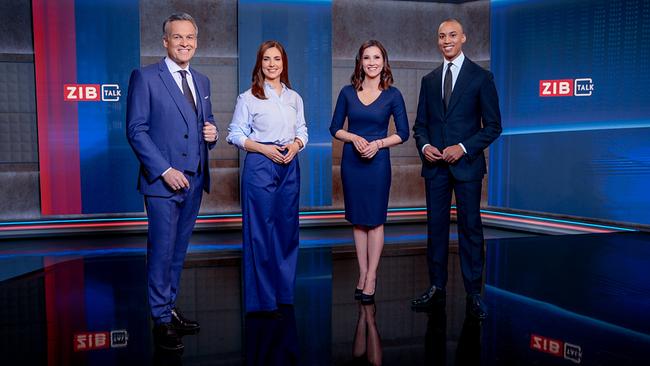 © ORF/Roman Zach-Kiesling „ZIB Talk“ startet am 22. April im ORF: Tarek Leitner, Simone Stribl, Alexandra Maritza Wachter, Stefan Lenglinger