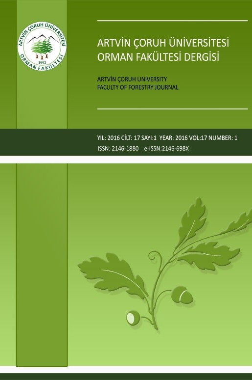 Artvin Çoruh Üniversitesi Orman Fakültesi Dergisi