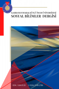 Kahramanmaraş Sütçü İmam Üniversitesi Sosyal Bilimler Dergisi