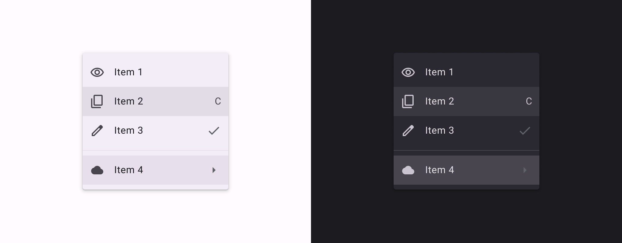 Dropdown menu
image