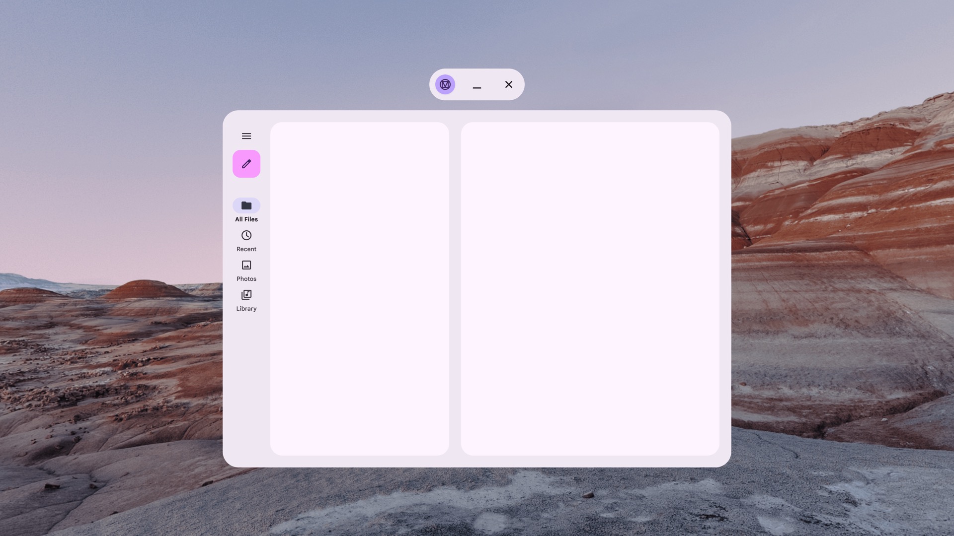 Непространственная навигационная направляющая от Material Design в Home Space