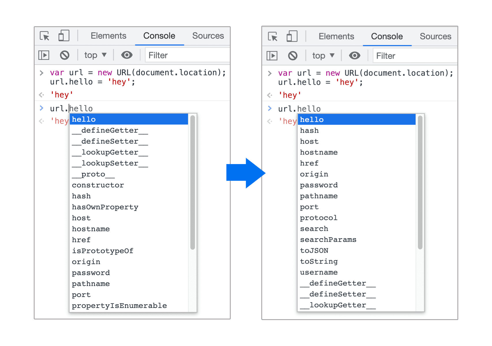Cải thiện các đề xuất tự động hoàn thành cho đối tượng JavaScript