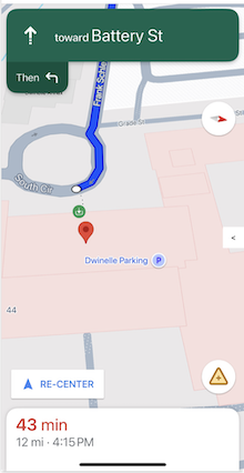 Mise en évidence de la destination et des entrées
