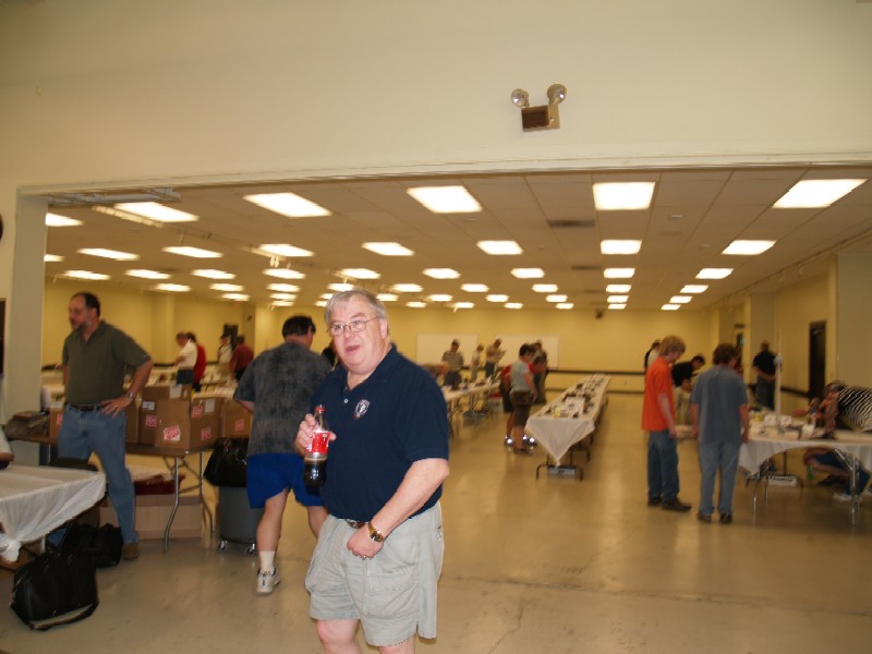 terrry Dr Terry Hill in front of display area