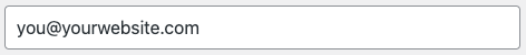 Email input field