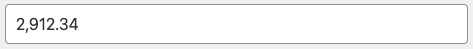 Number input field